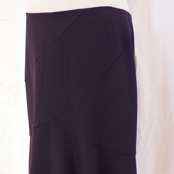 Tobias Dark Navy Flared Midi Skirt- Sz. 10 - Picture 2 of 4